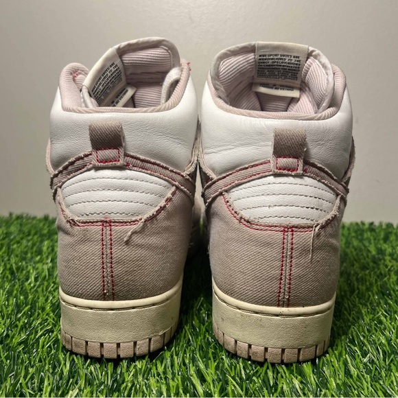 Nike Dunk High 1985 Pink Denim Barely Rose - Picture 5 of 11